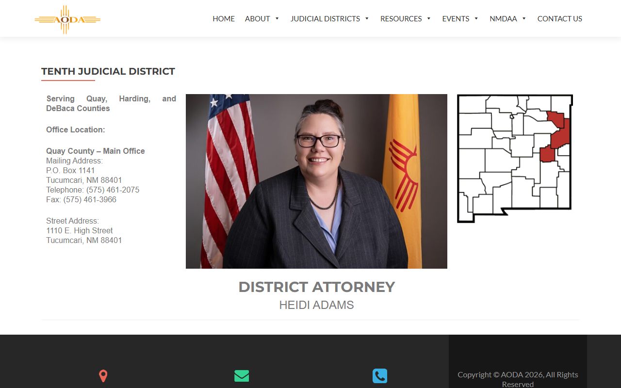 De Baca County criminal court records Tenth Judicial District Attorney