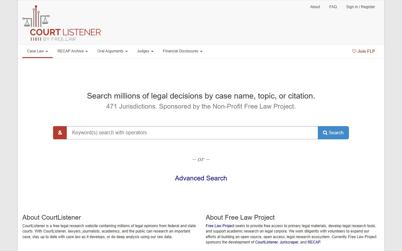 De Baca County district court records CourtListener resource