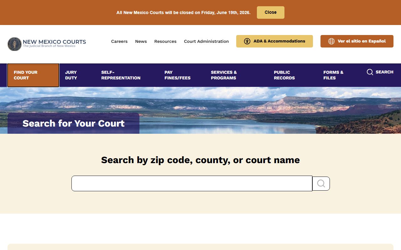 De Baca County inmate records New Mexico court finder